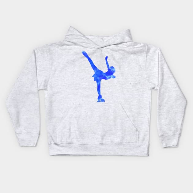 Figure skating (spiral) Kids Hoodie by Becky-Marie